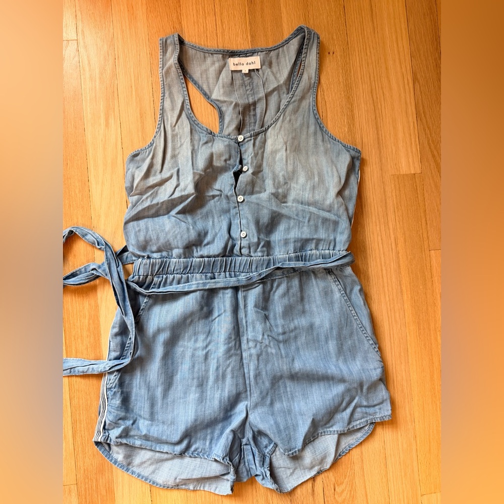 Bella Dahl Light Wash Denim Romper